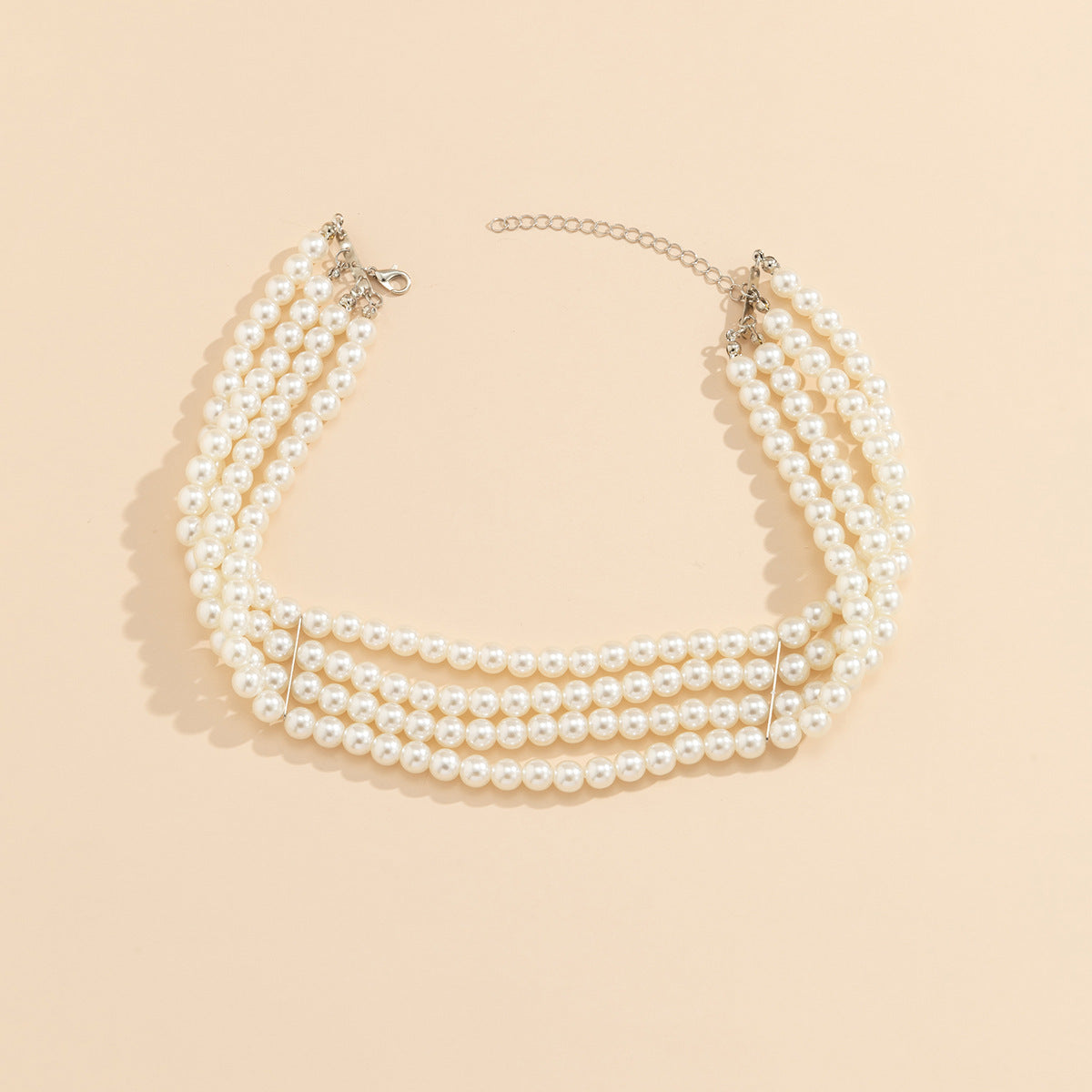 Damen Perlcollier mit mehrlagigem Design Shop Nory