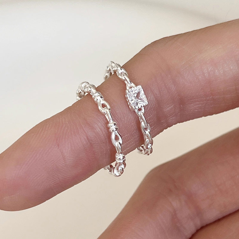 Damen Zarter Ring mit funkelndem Zirkonia und filigranem Design Shop Nory