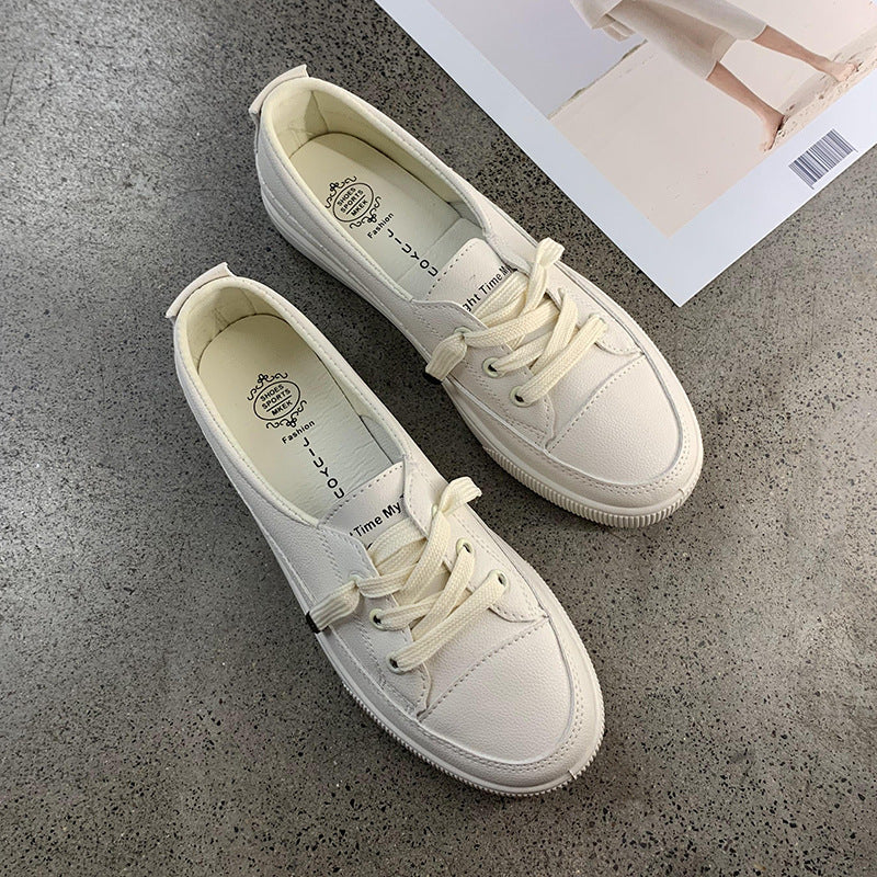 Damen Minimalistische Low-Top Sneaker aus Kunstleder mit gepolstertem Komfortfußbett Shop Nory