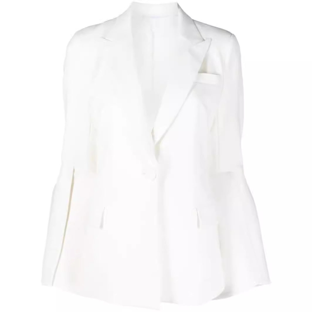 Damen Zweiteiliger Tailoring-Anzug mit tailliertem Einreiher und ausgestellten Ärmelabschlüssen Shop Nory