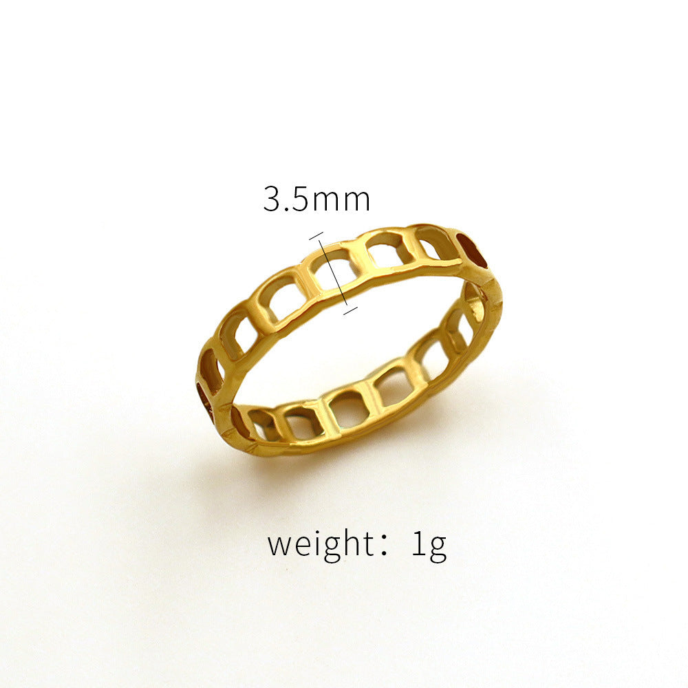 Damen zart gestalteter Ring mit offenem Design Shop Nory