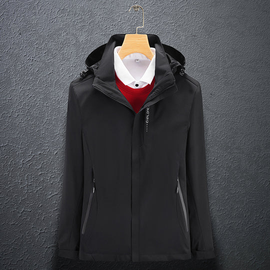 Herren Leichte Softshell-Funktionsjacke mit atmungsaktivem Meshfutter und verstellbarer Kapuze Shop Nory