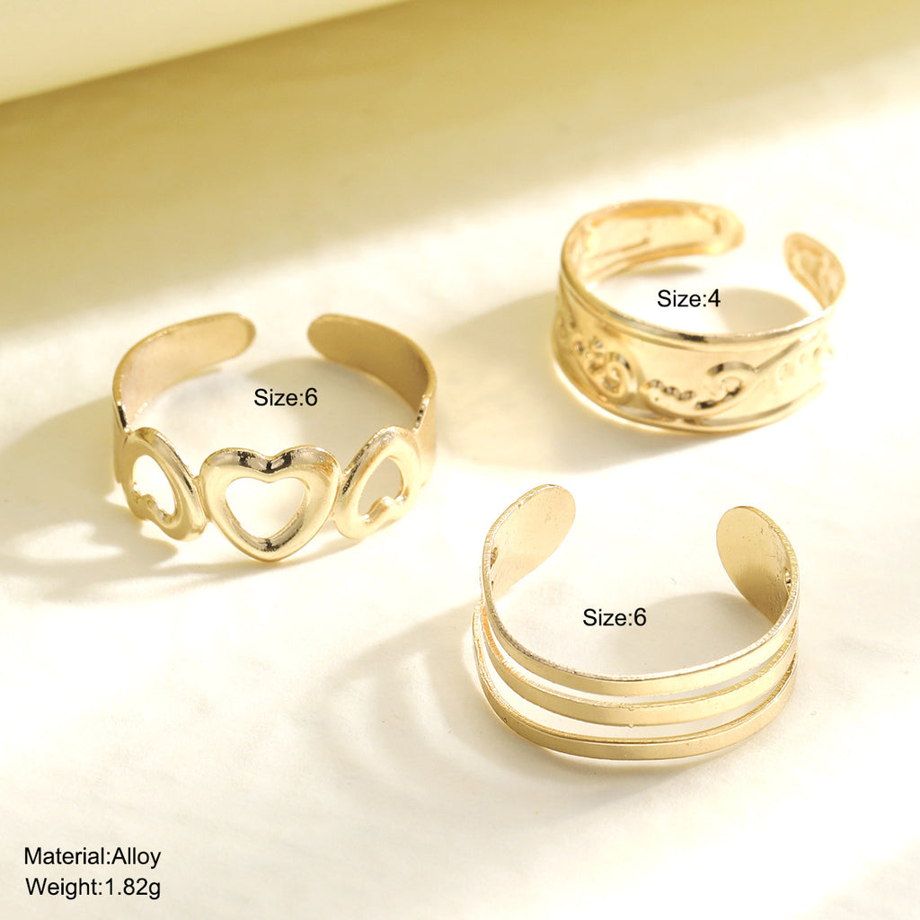 Damen Fußring-Set mit filigranen goldenen Designs Shop Nory