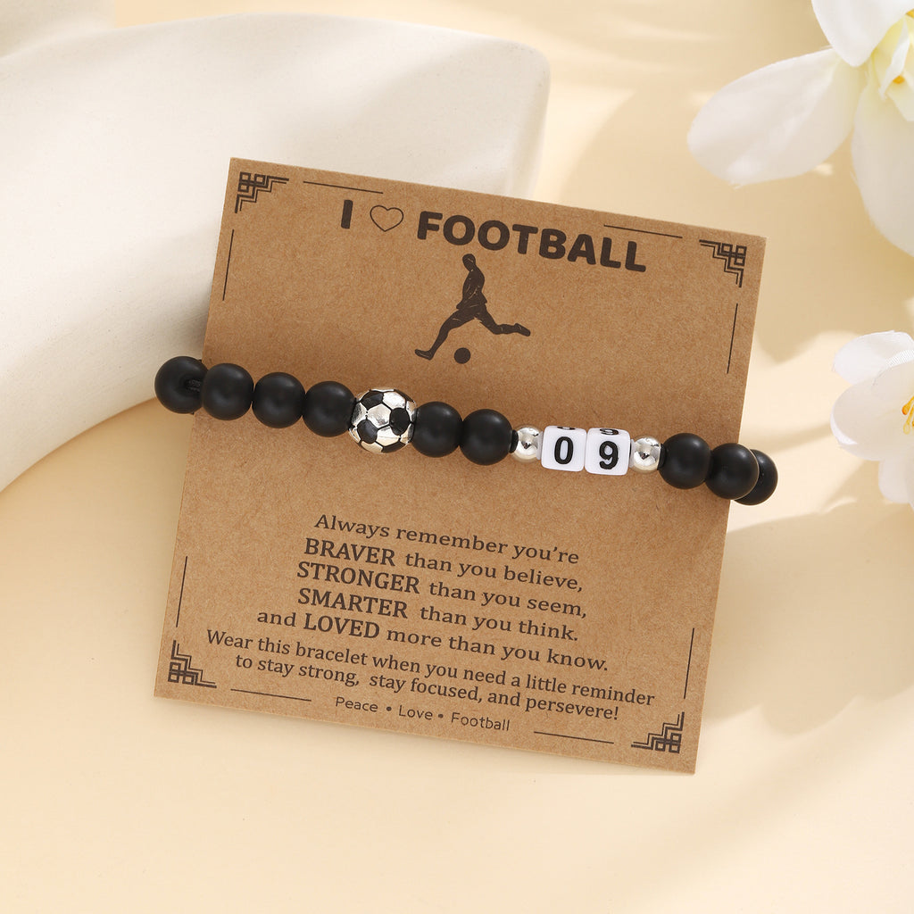 Damen Motivationsarmband mit Fußballdesign Shop Nory