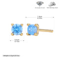 Damen Ohrstecker mit funkelndem Zirkon und hochwertiger 925er Sterlingsilberfassung Shop Nory
