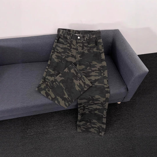 Damen Modische Camouflage Cargo-Hose Shop Nory