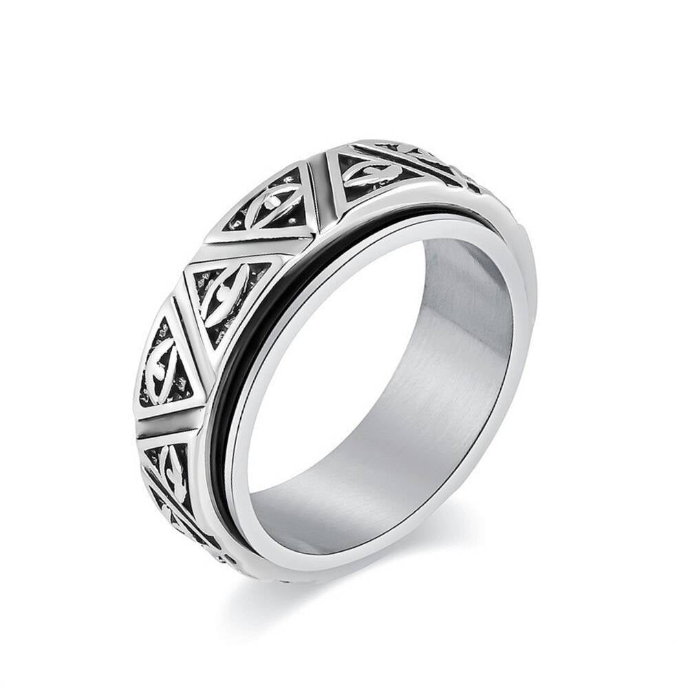 Herren Ring mit kunstvollem, geometrischem Design und eleganter Oberfläche Shop Nory