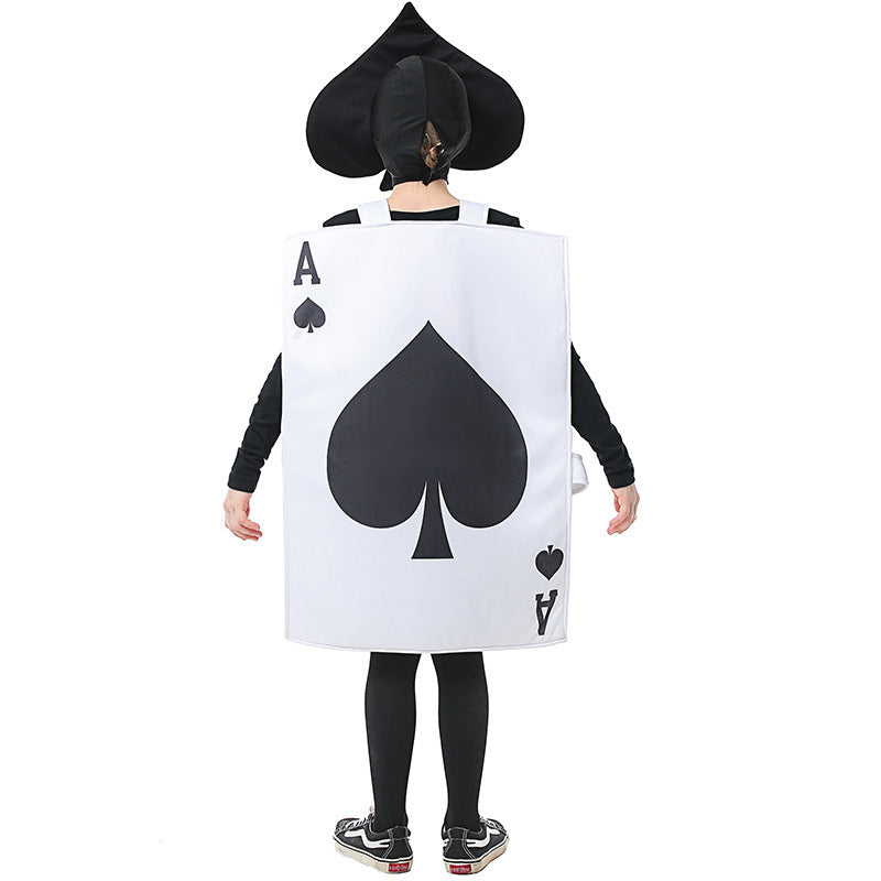 Kartenkostüm für Herren mit detailliertem Design und Trägern Shop Nory