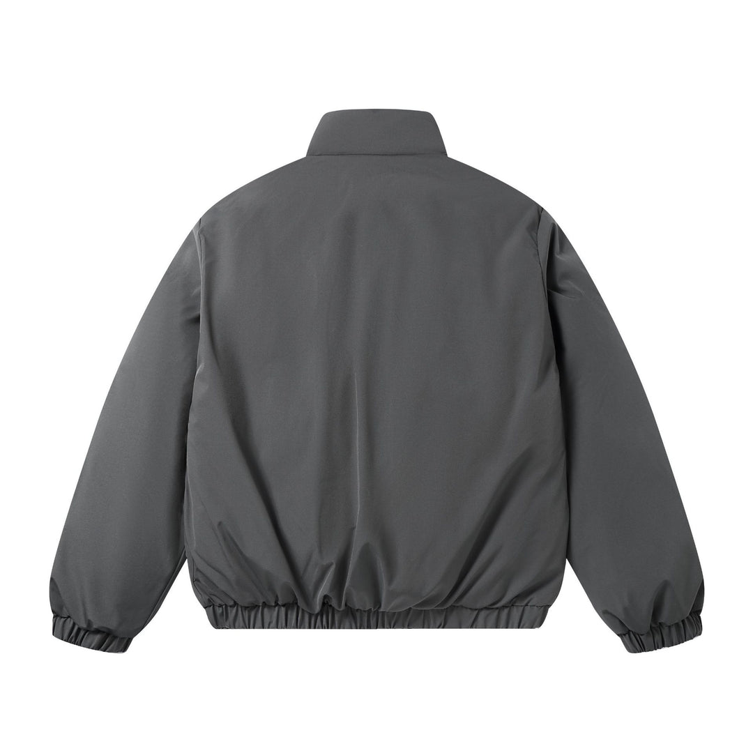 Herren Kurz geschnittene zweifarbige Utility-Transition-Jacke mit hohem Stehkragen und großen Fronttaschen Shop Nory
