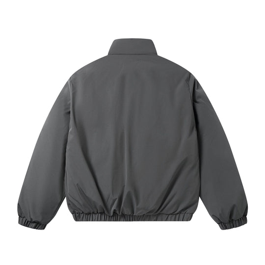 Herren Kurz geschnittene zweifarbige Utility-Transition-Jacke mit hohem Stehkragen und großen Fronttaschen Shop Nory