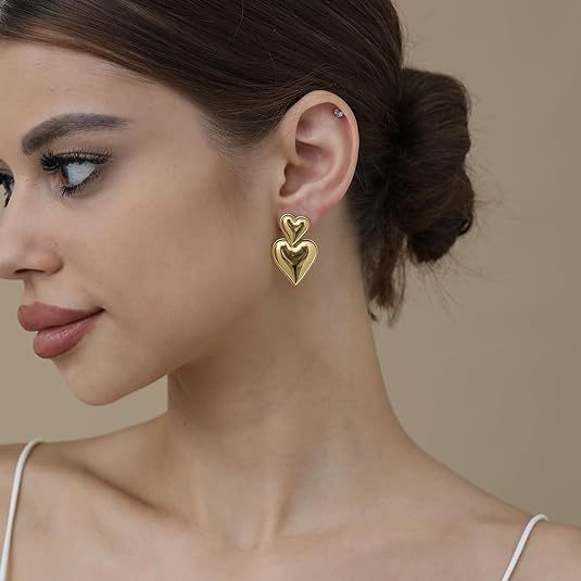 Damen Ohrhänger im eleganten Herzdesign Shop Nory