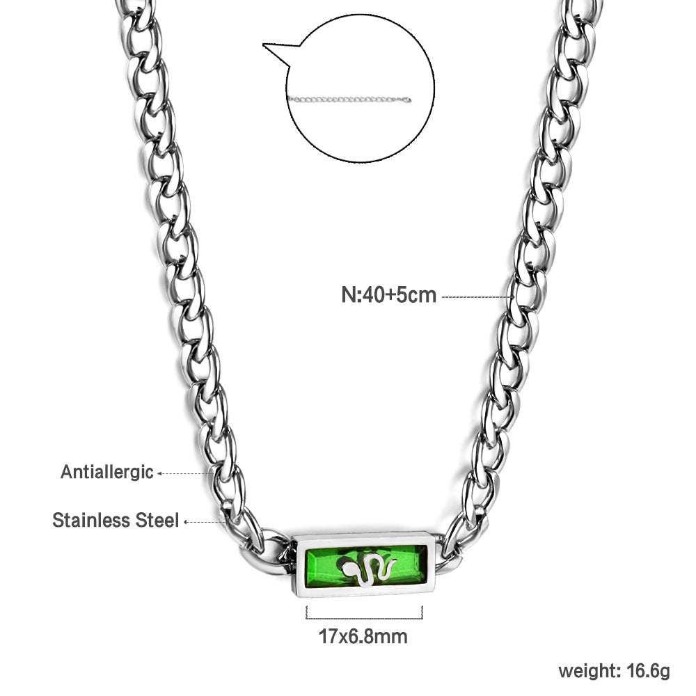 Damen elegante Halskette mit geometrischem Kompassanhänger aus hochwertigem Edelstahl und goldplattiertem Finish Shop Nory