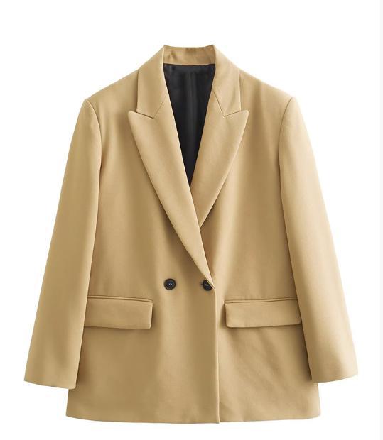 Damen Doppelreihiger Boxy-Blazer mit kastiger Silhouette und Reverskragen Shop Nory