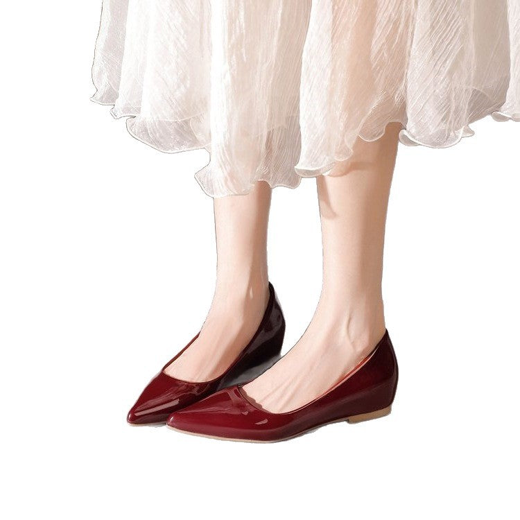 Damen elegante Ballerinas mit spitzem Zehenbereich Shopnory