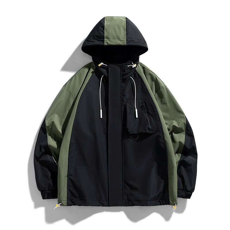 Herren Sportliche Kapuzenjacke mit Gesteppter Außenschicht Shop Nory