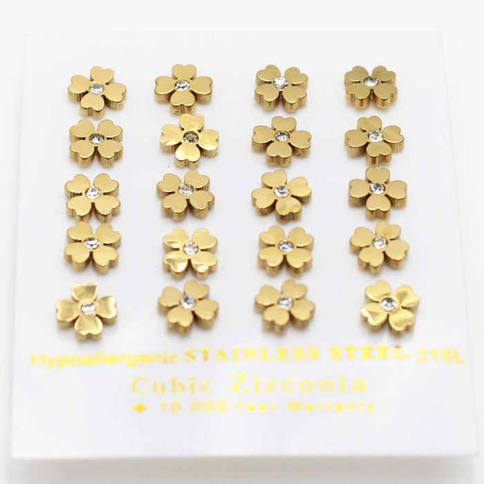 Damen Edelstahl Ohrringe mit stylischem Spiral-Design Shop Nory