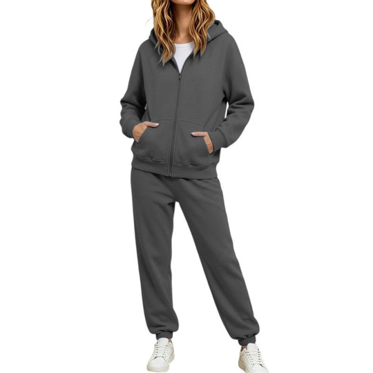 Damen Komfortabler Kapuzenpullover und Jogginghose Set Shop Nory