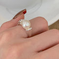 Damen Silberring mit einzigartigem Perlen-Design Shop Nory