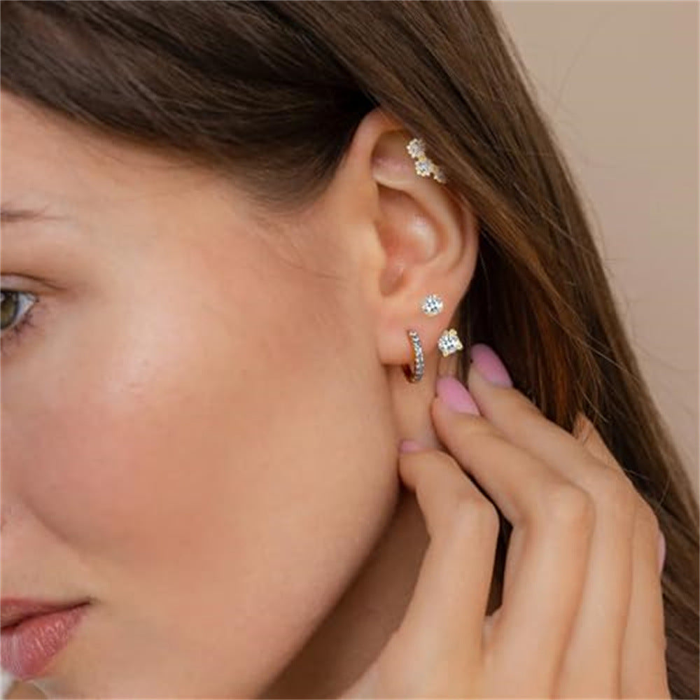 Damen Ohrringe Set mit funkelnden Zirkonia und eleganten Designs Shop Nory