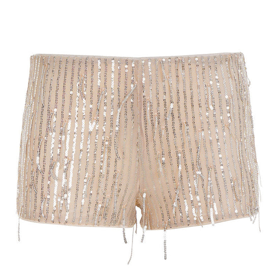 Damen glamouröse Pailletten-Shorts