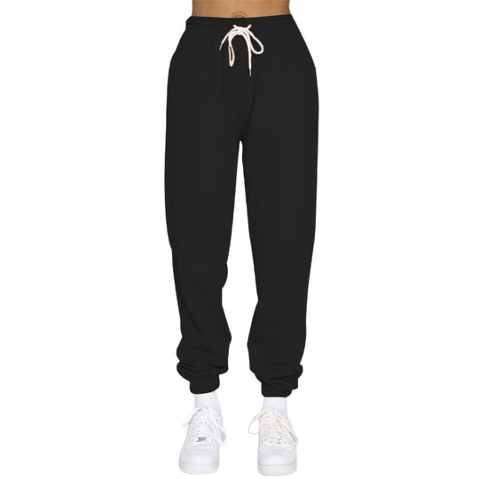 Damen nan taillierte Jogginghose mit hohem Bund Kordelzug und elastischen Knöchelbündchen Shop Nory