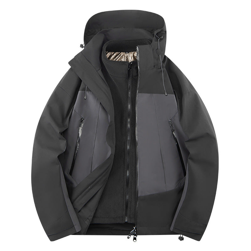 Herren zweilagige Softshell‑Outdoorjacke mit herausnehmbarem Fleece‑Innenlayer, wind‑ und wasserabweisend Shop Nory