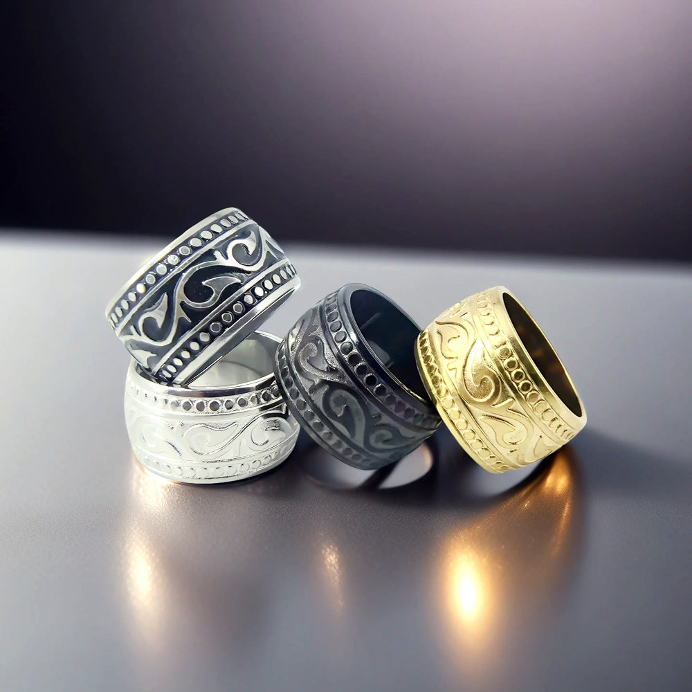 Herren Ring mit kunstvollem Ornamentmuster Shop Nory