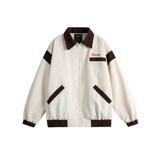 Unisex Harrington-Blousonjacke mit Strukturstoff und Kontrastbesatz Shop Nory