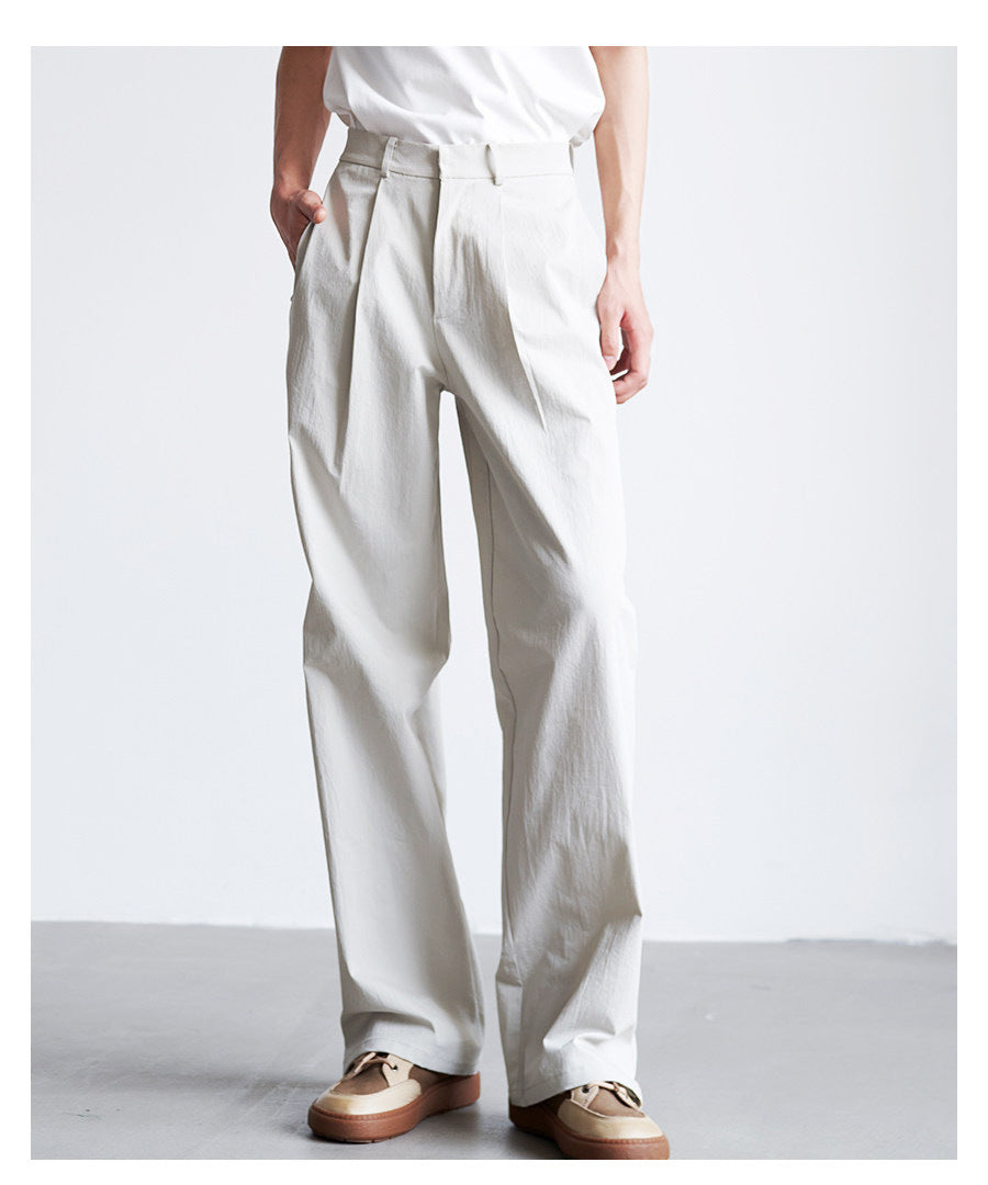 Herren weite hochtaillierte Bundfaltenhose aus Baumwollmix Shop Nory