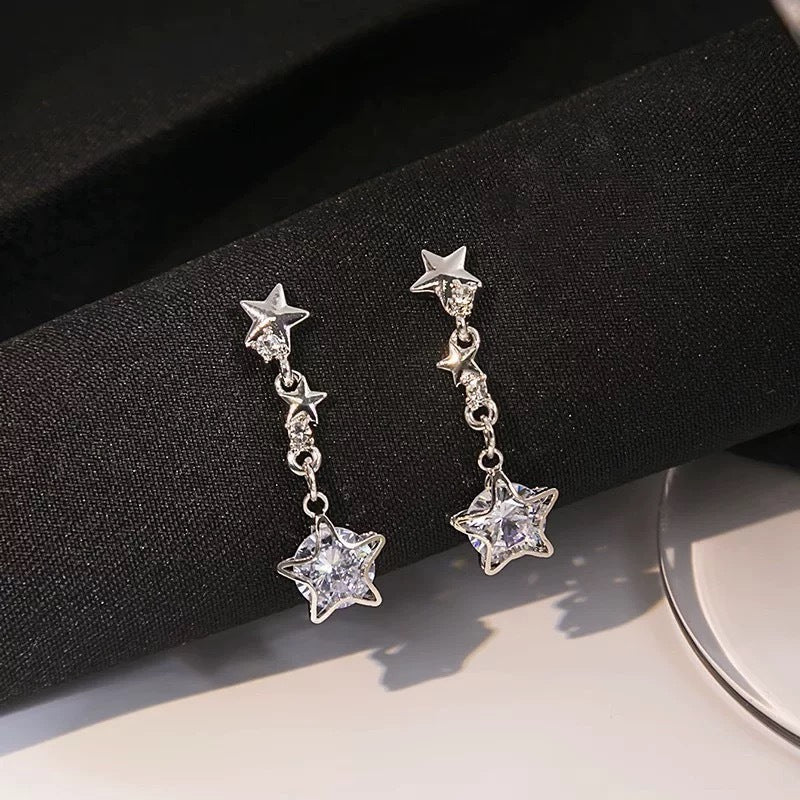 Damen Ohrhänger mit funkelndem Sternedesign und eleganten Akzenten Shop Nory