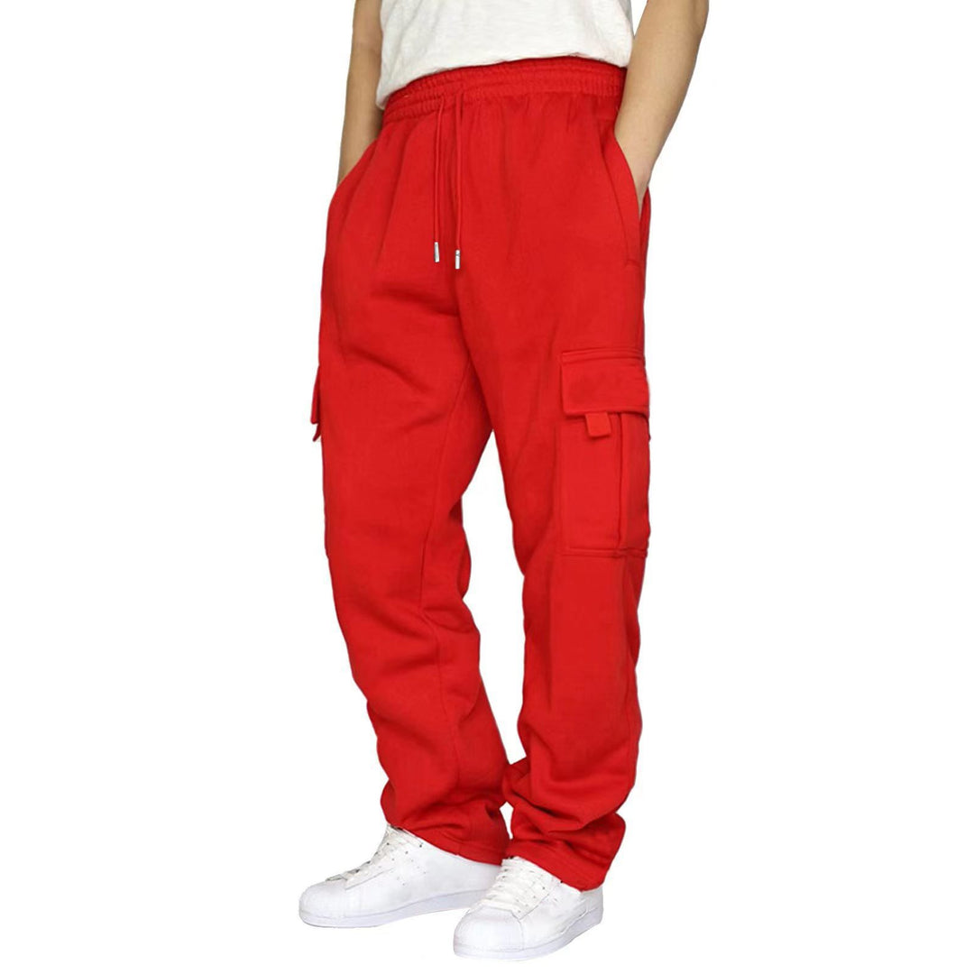 Herren heavy-duty Utility-Freizeithose mit Kordelzug, aufgesetzten Cargotaschen und relaxed Fit Shop Nory