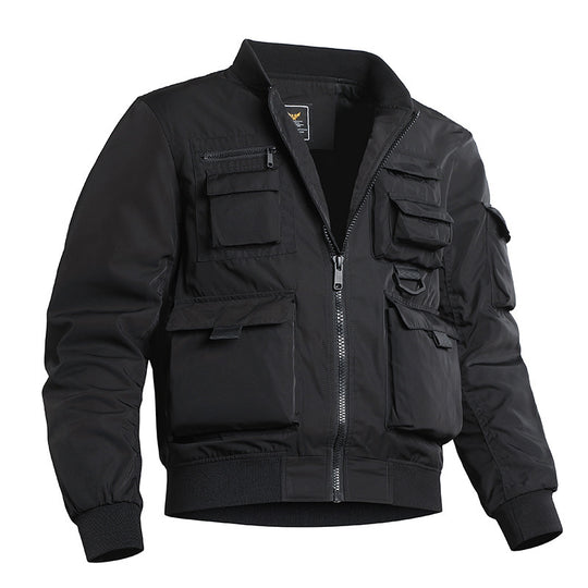 Herren Taktische Bomberjacke im Field‑Look mit modularen Außenfächern und elastischem Saum Shop Nory