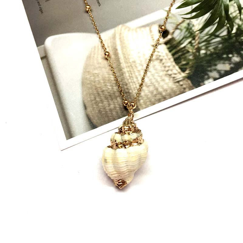 Böhmische Muschel-Anhänger-Halskette | Shop Nory