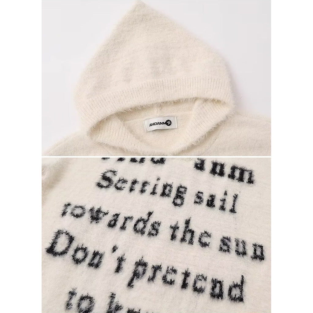 Damen Gemütlicher Oversized-Pullover mit Knopfleiste und grafischem Motiv Shop Nory