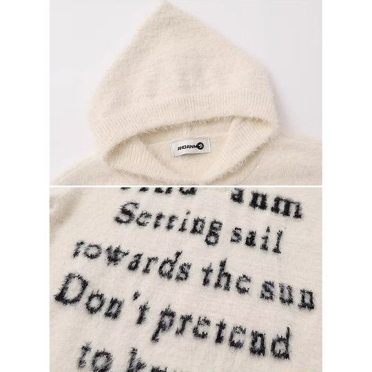 Damen Gemütlicher Oversized-Pullover mit Knopfleiste und grafischem Motiv Shop Nory
