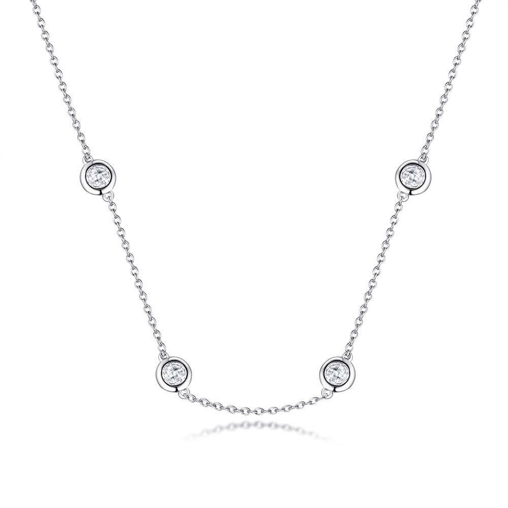 Damen Anhänger mit edlem Tropfen-Design und funkelnden Zirkonia-Elementen Shop Nory