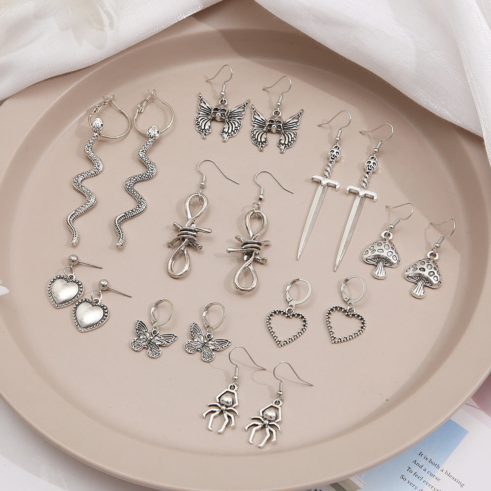 Damen Ohrringe Set mit kreativen und einzigartigen Motiven Shop Nory