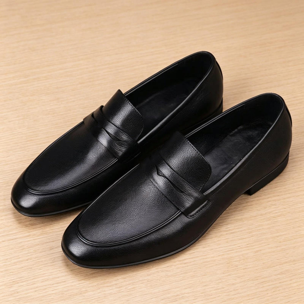 Herren Elegante Lederschlüpfschuhe Shop Nory