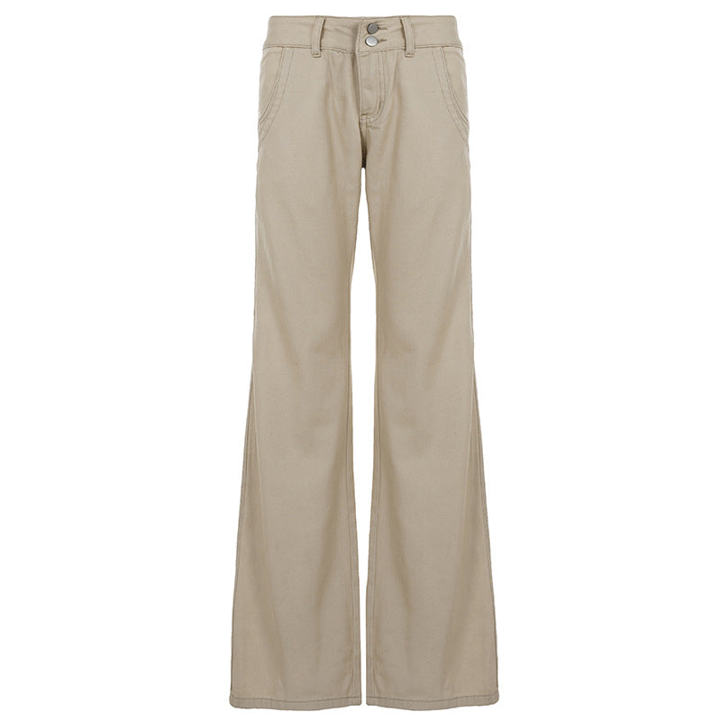 Damen nan Highwaist Schlaghose mit weitem Bein, hohem Bund und Gürtelschlaufen Shop Nory