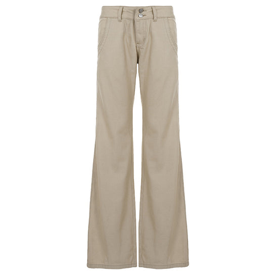Damen nan Highwaist Schlaghose mit weitem Bein, hohem Bund und Gürtelschlaufen Shop Nory