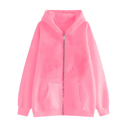 Unisex nan lässige Kapuzenjacke mit robustem Metall-Reißverschluss doppellagiger Kapuze und tiefen Känguru-Eingrifftaschen Shop Nory
