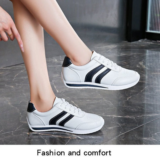 Damen klassische Sneakers mit modischen Streifen