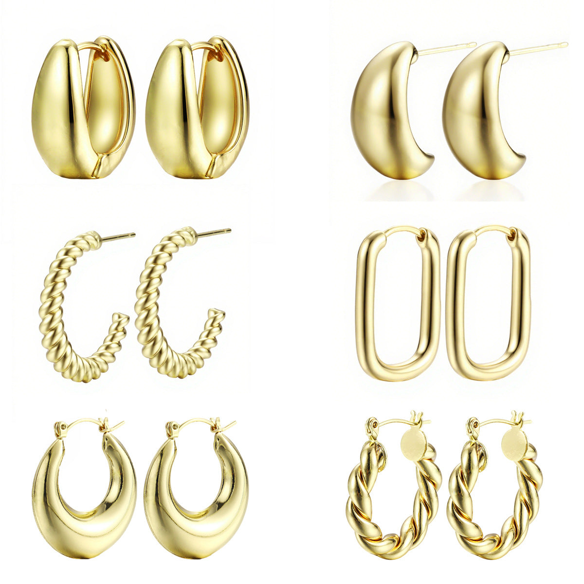 Damen Ohrringe im modernen und geschwungenen Design Shop Nory