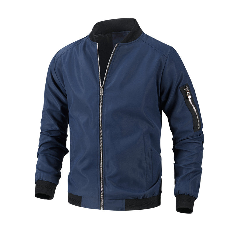 Herren Modische Bomberjacke mit seitlichen Reißverschlusstaschen Shop Nory