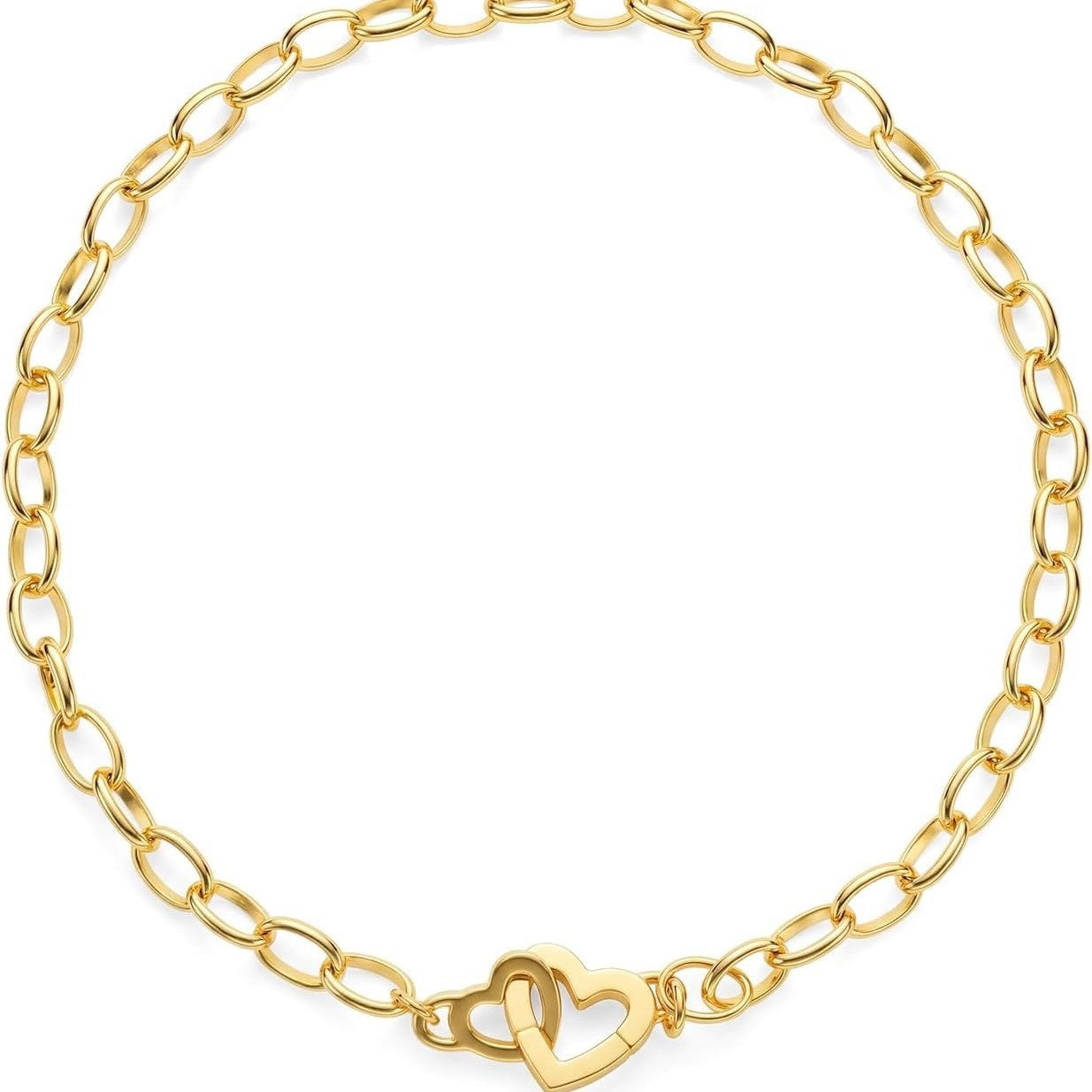 Damen Fußkettchen mit herzförmigen Akzenten und filigranem Kettendesign Shop Nory