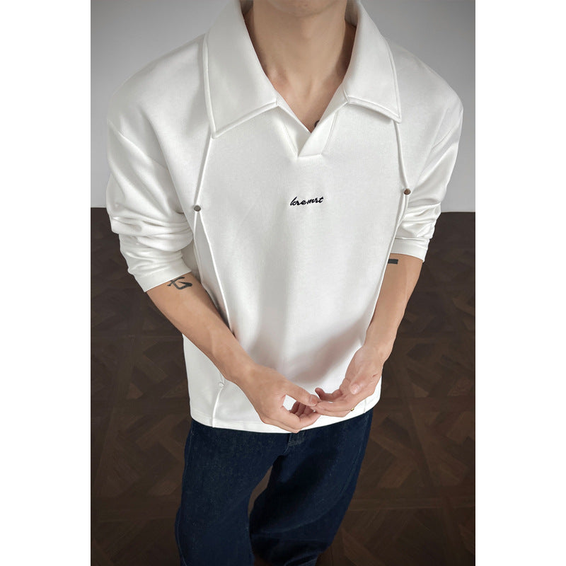 Herren Sportliches Langarm-Poloshirt Shop Nory