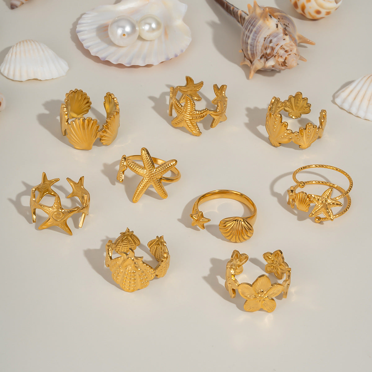 Damenring mit verstellbarem Sternmotiv Shop Nory