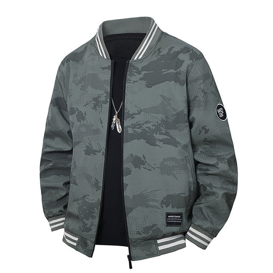Herren Sportliche Bomberjacke mit kontrastierenden Details Shop Nory