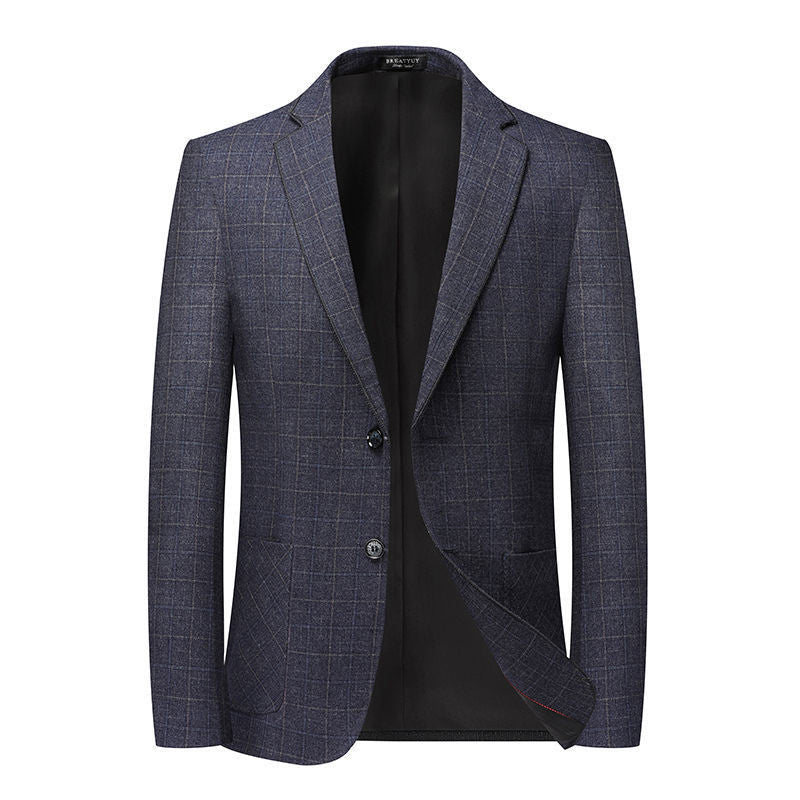 Herren Eleganter karierter Sakko mit taillierter Passform und leichter Wollmischung Shop Nory