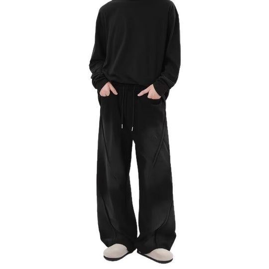 Herren Extreme Oversize Jogginghose mit extra weitem Bein, Kordelzug und Eingrifftaschen Shop Nory